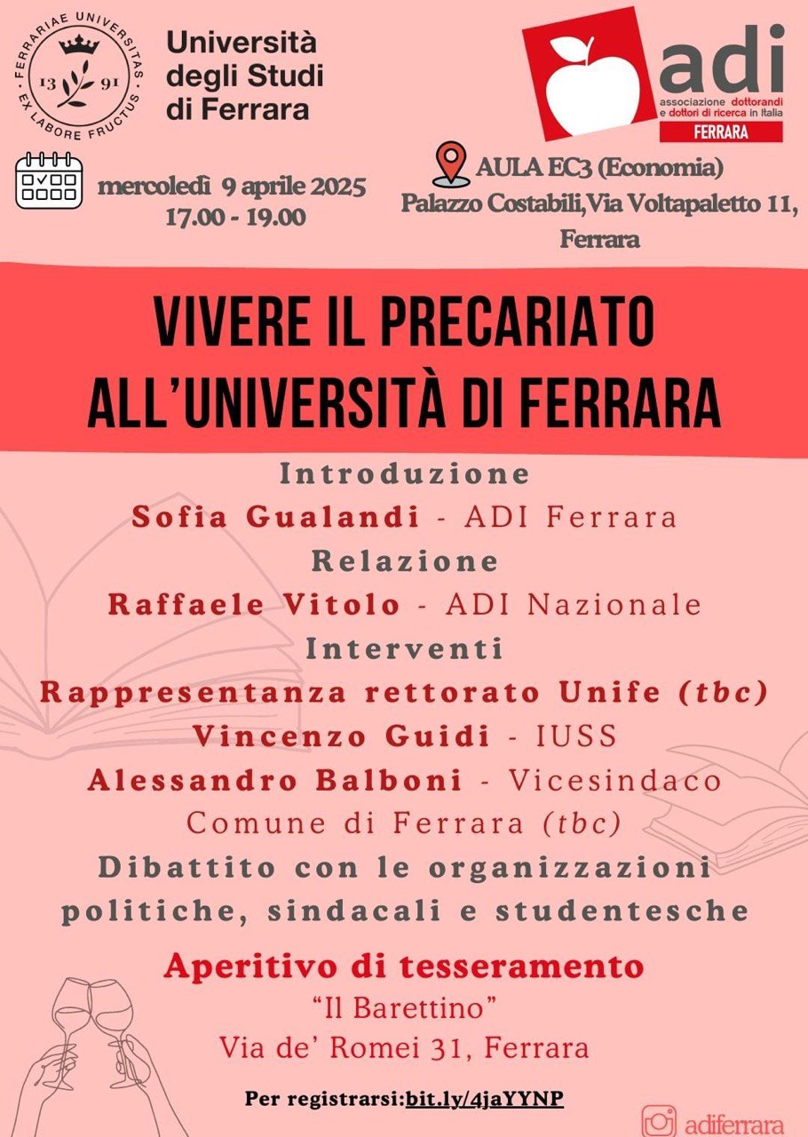 evento | vivere il precariato all’universita’ di ferrara